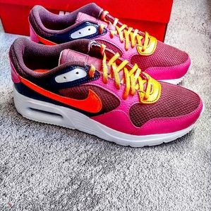 Custom Nike Air Max SC Women's Size 8 - Pink, Neon Orange, Burgundy, Dark Blue